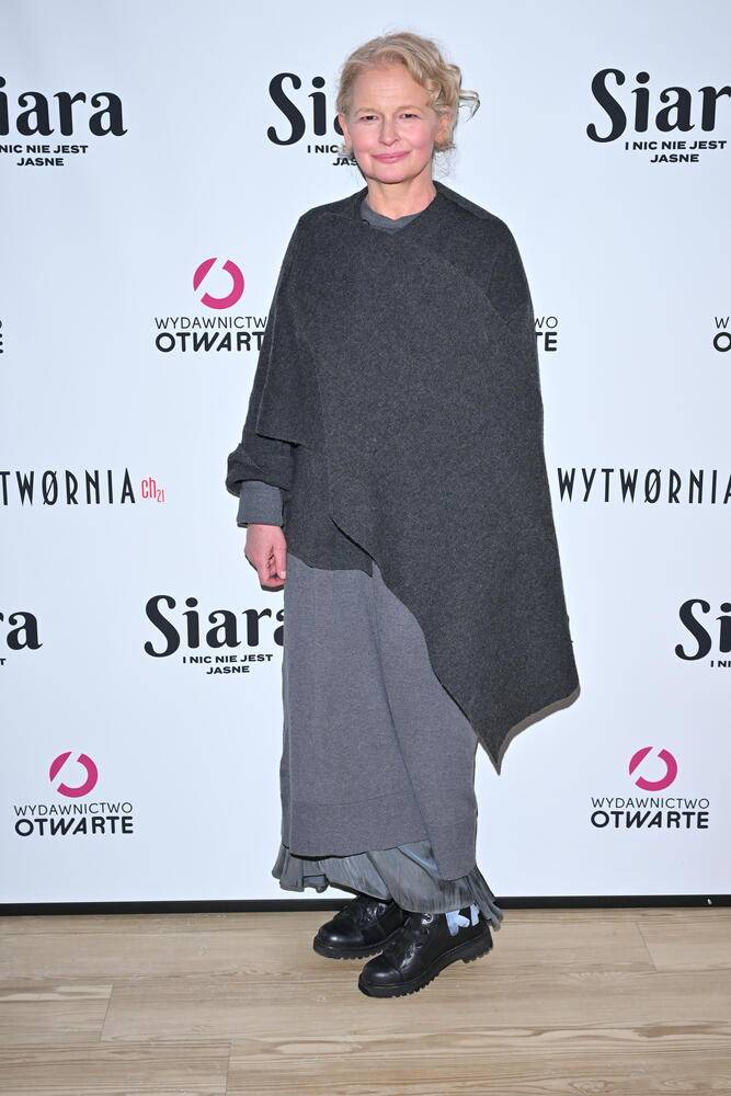 Dominika Ostałowska na premierze biografii Rewińskiego, fot. KAPiF