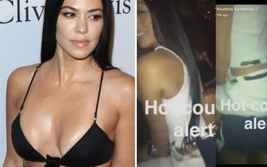 Kourtney Kardashian kręci pupą przed tajemniczym mężczyzną (FOTO+VIDEO)