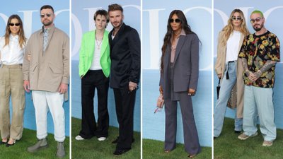 Hollywoodzkie gwiazdy na pokazie Diora: Justin Timberlake i Jessica Biel, David Beckham z synem…