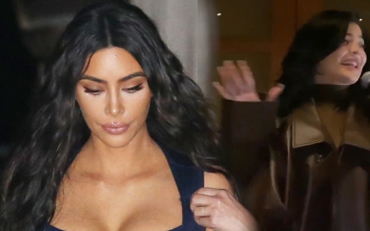 Świąteczna kolacja Kardashianów. Kim w MINIÓWCE, która ledwo przysłania…