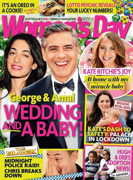 George Clooney i Amal Amaluddin na okładkach