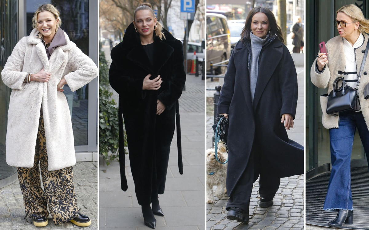 Gwiazdy mkną do studia “DDTVN”! Kasia Kowalska z pieskami, Joanna Liszowska w ogromnym futrze (FOTO)