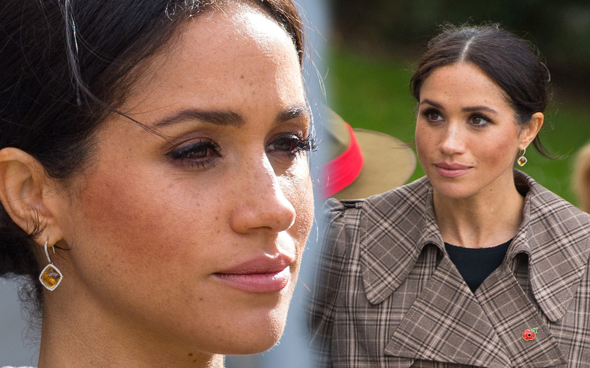 Meghan Markle w jesiennym płaszczu ŁAMIE protokół z księciem Harrym! (ZDJĘCIA)