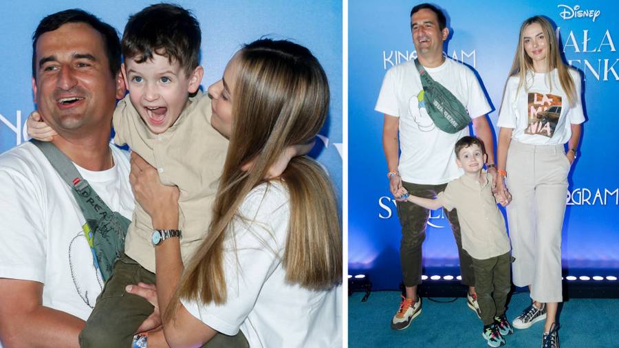 Premiera filmu “Mała Syrenka”. Natalia Kukulska z 18-letnią już córką, Maria Sadowska z 11-letnią Lilą i 8-letnim Iwo