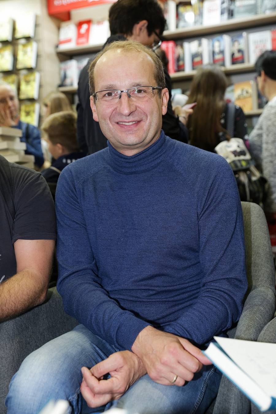 Robert Górski na imprezie branżowej.