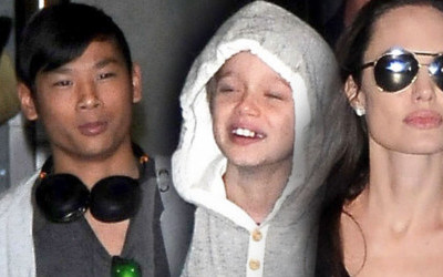 Angelina z dzieciakami jak zawsze wzbudzili zainteresowanie