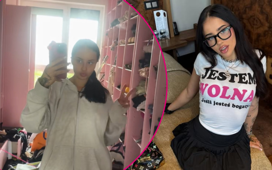 Fagata wreszcie urządziła się na swoim! Garderoba w stylu Barbie, a w łazience…portret Wojtka Goli (FOTO)