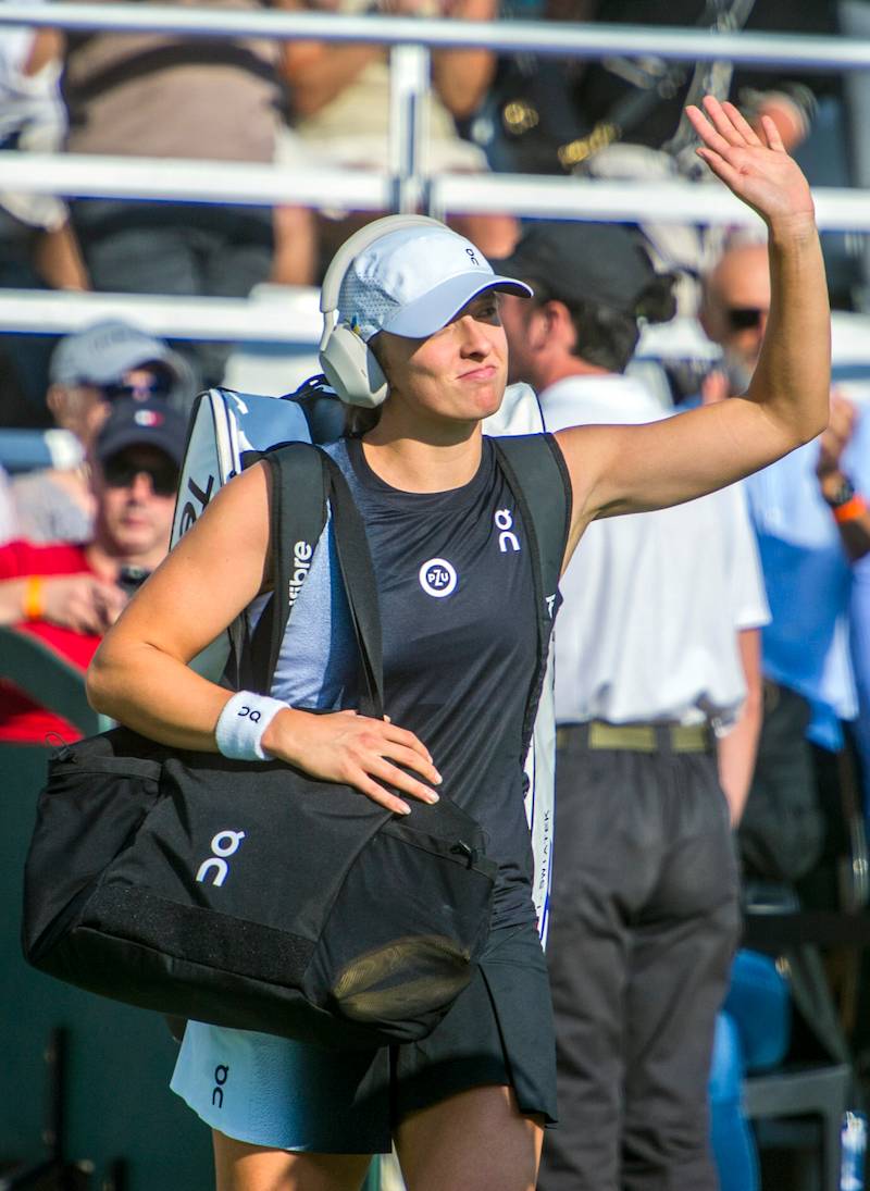 Julia Wieniawa i Nikodem Rozbicki na meczu Igi Świątek. Jak oni do siebie pasują!