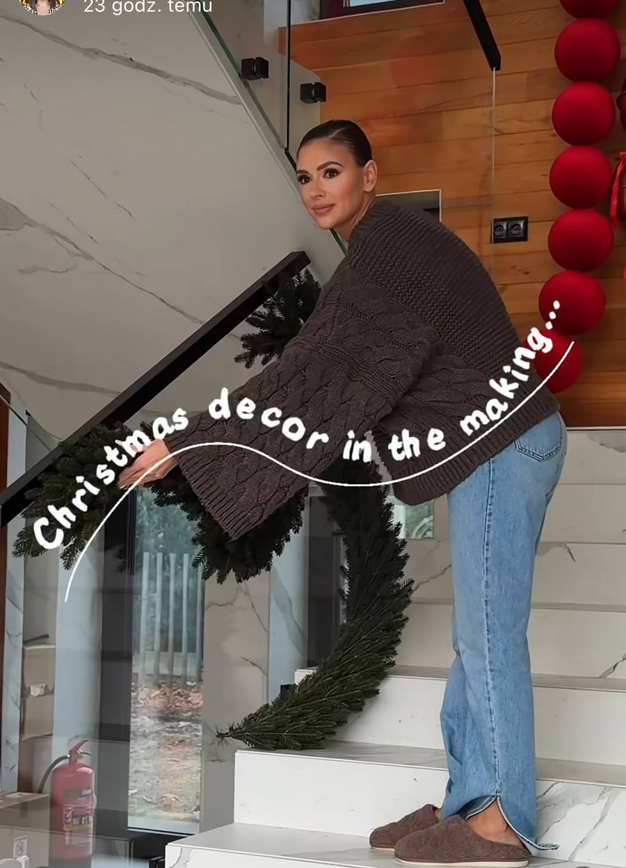 Halejcio dekoruje dom na święta, fot. Instagram