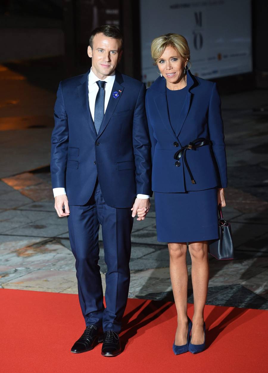 Emmanuel i Brigitte Macron, fot. Forum