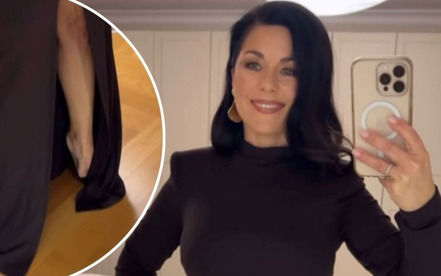 Cichopek w obcisłej sukience na świątecznej kolacji. Postawiła na odważne rozcięcie