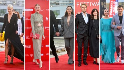 Gala zamknięcia festiwalu w Gdyni. Kożuchowska zachwyca w klasyce, Olga Bołądź bez biustonosza pozuje z ukochanym