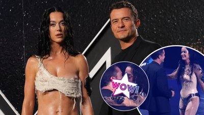 Katy Perry namiętnie całuje Orlando Blooma po tym, jak wręcza jej nagrodę MTV Video Vanguard Award! (FOTO)