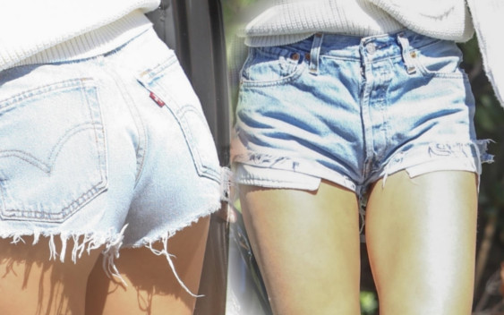 Ta gwiazda wypina się PUPĄ do paparazzi! Ma za krótkie SZORTY (ZDJĘCIA)