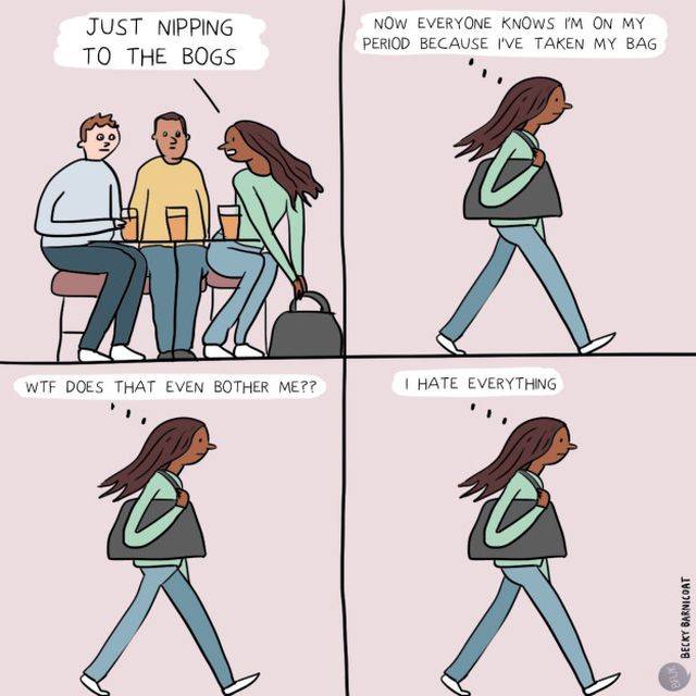 Robi to każda kobieta, która ma okres, ale żadna nie powie tego na głos