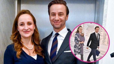 Karina Bosak z córeczką Emilią pojawiła się w Sejmie. To był szczególny dzień dla Krzysztofa Bosaka