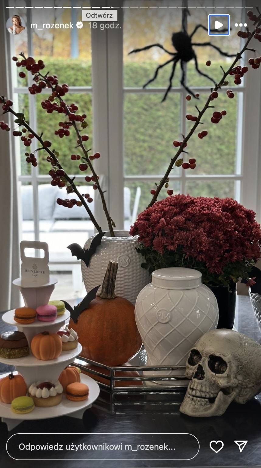 Małgorzata Rozenek-Majdan z przytupem świętuje HALLOWEEN! Dekoracje willi godne filmu HOLLYWOOD? (FOTO)