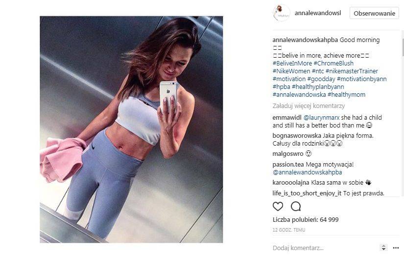 Anna Lewandowska przesadziła z treningami? Popatrzcie na jej brzuch (INSTAGRAM)