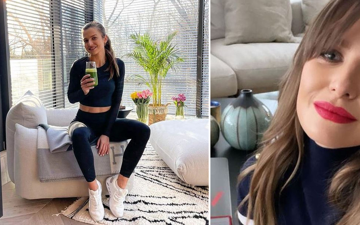 Anna Lewandowska pozuje na tle ELEGANCKIEGO salonu. Podobny dodatek ma Kylie Jenner