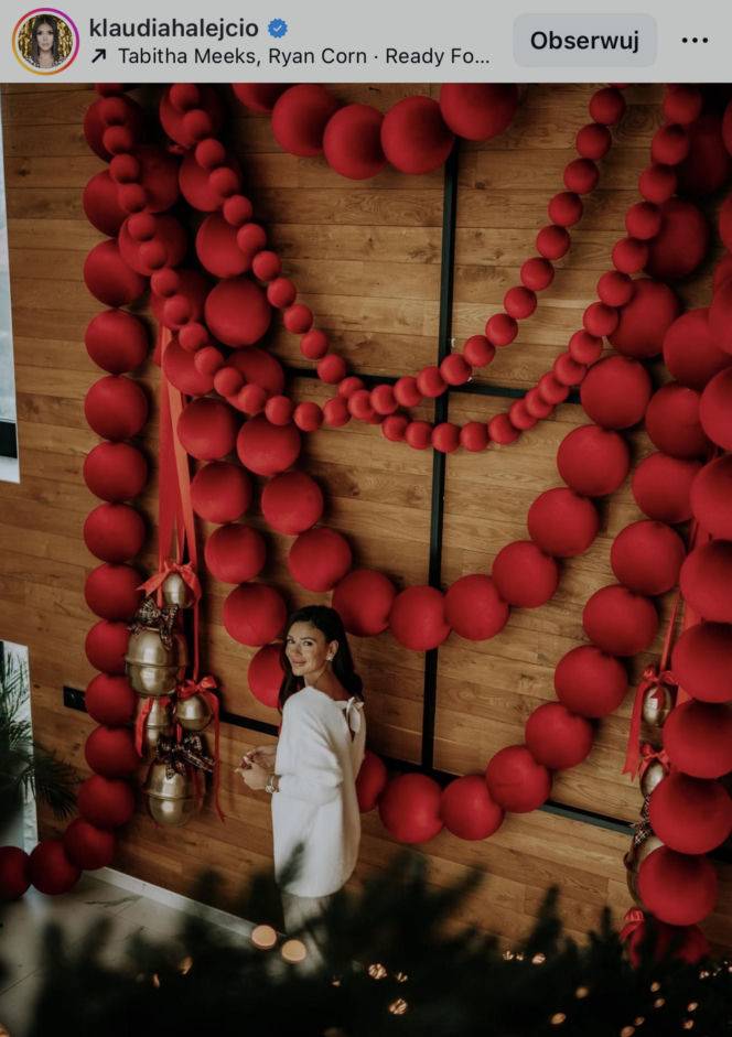 Domy gwiazd na święta/ Instagram/klaudiahalejcio
