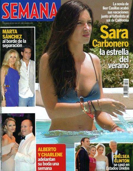 Sara Carbonero na okładkach