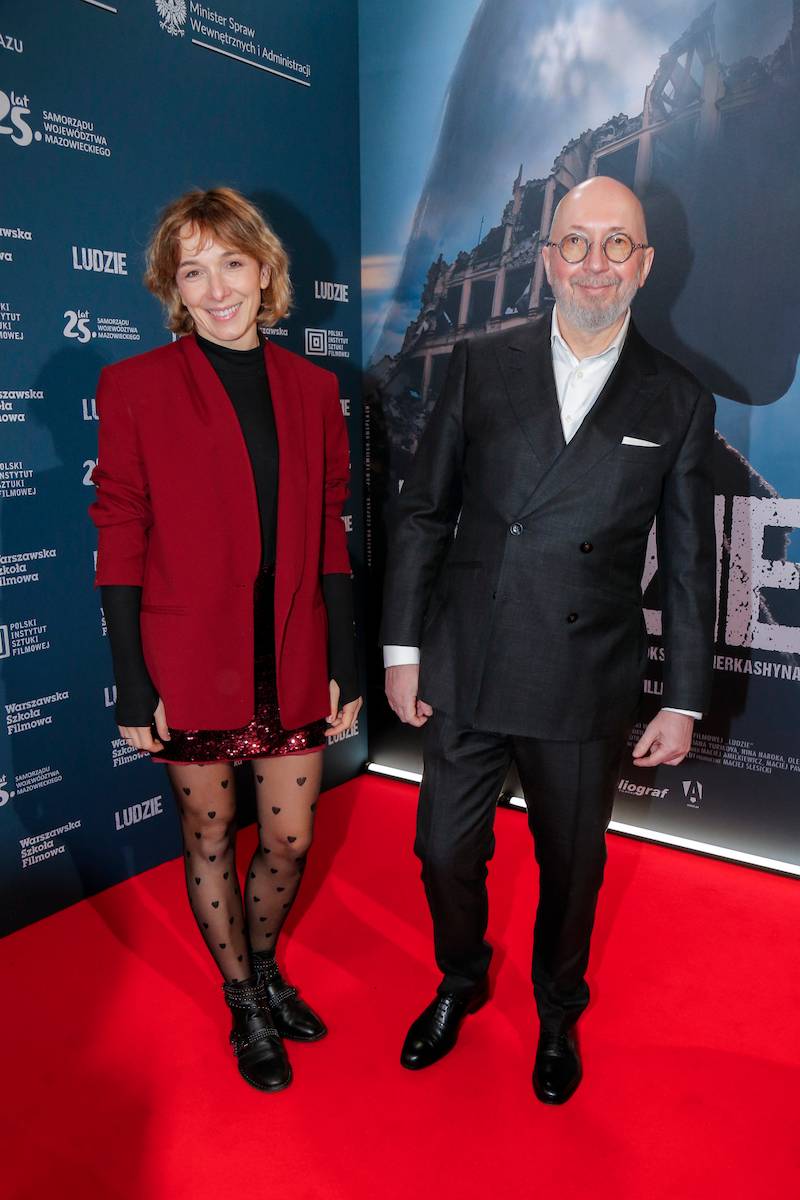 Pokaz specjalny filmu “Ludzie”. Arkadiusz Jakubik z żoną, Paweł Deląg, Cezary Pazura…