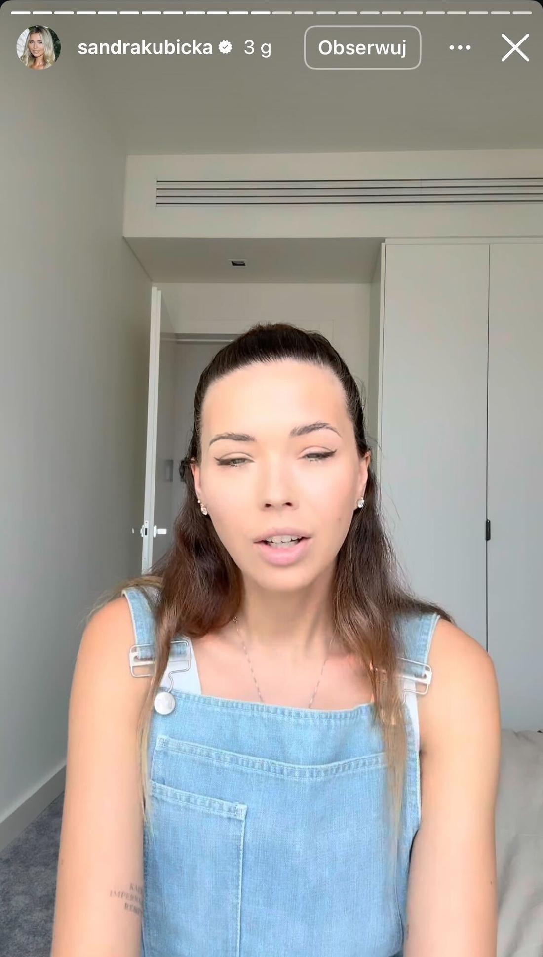 Sandra Kubicka, fot. Instagram.