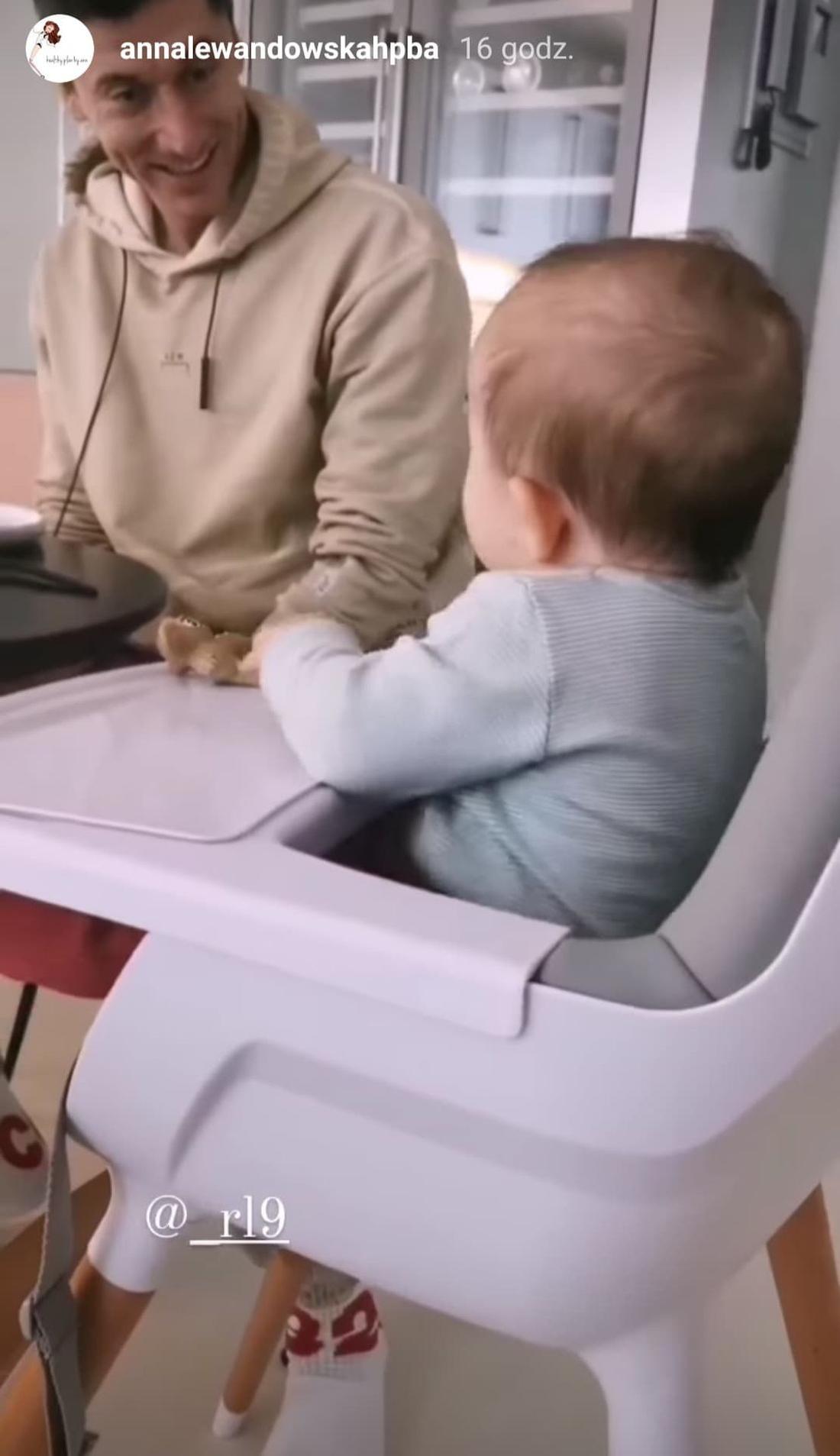 Robert Lewandowski z Laurą 