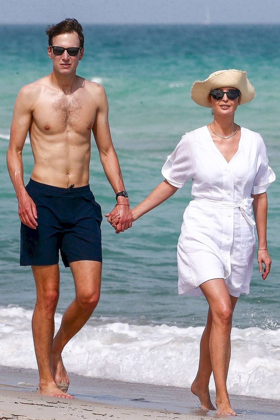 Ivanka Trump i Jared Kushner na plaży