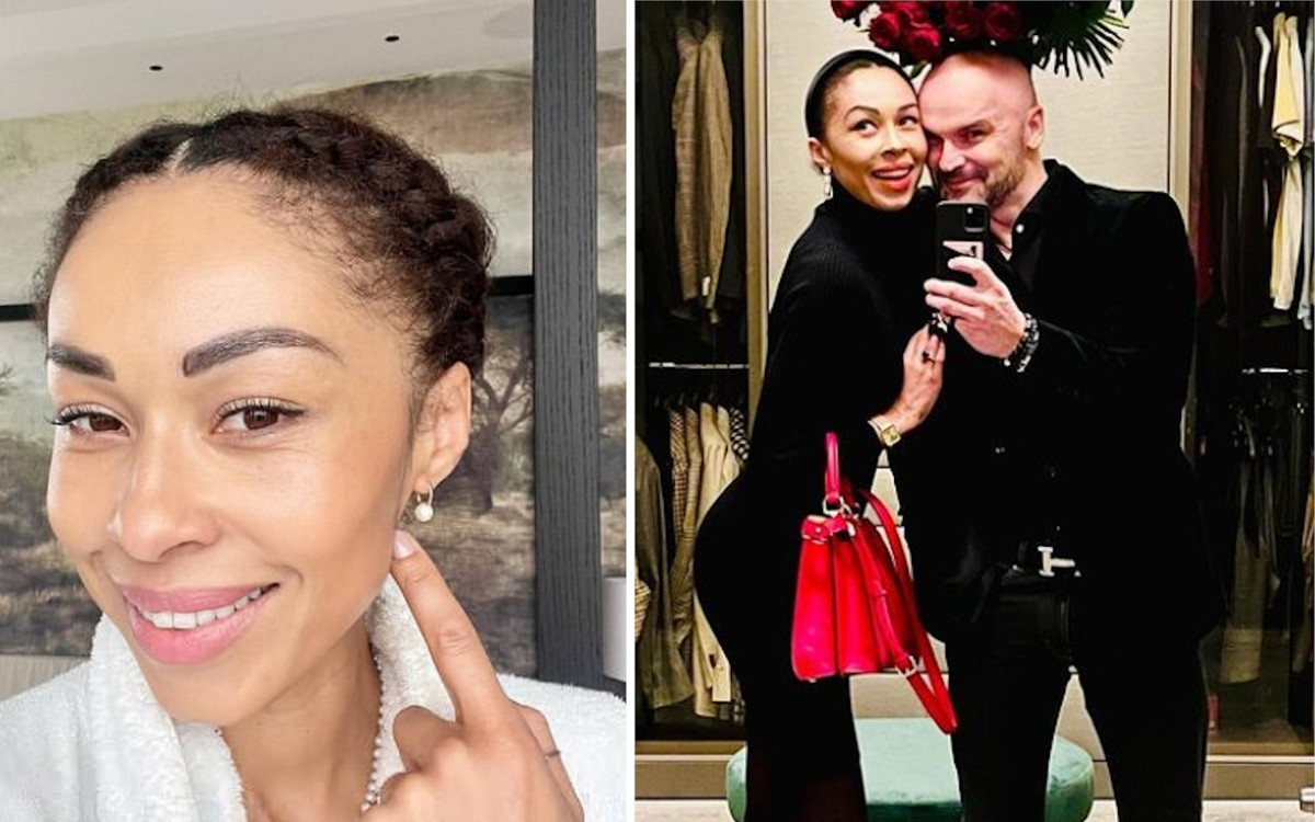 Omenaa Mensah pozuje z mężem w garderobie – jest ogromna