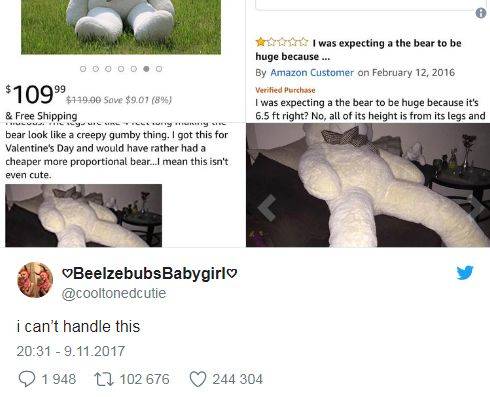 Zamówili wielkiego misia na Amazonie, a kiedy rozpakowali przesyłkę… (ZDJĘCIA)