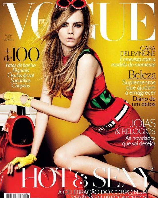 Cara Delevingne na okładkach Vogue’a