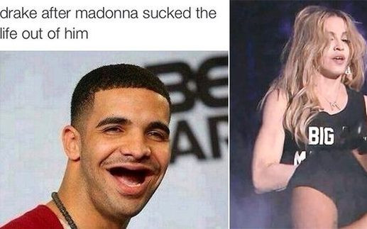 Drake: Nie brzydził mnie pocałunek Madonny