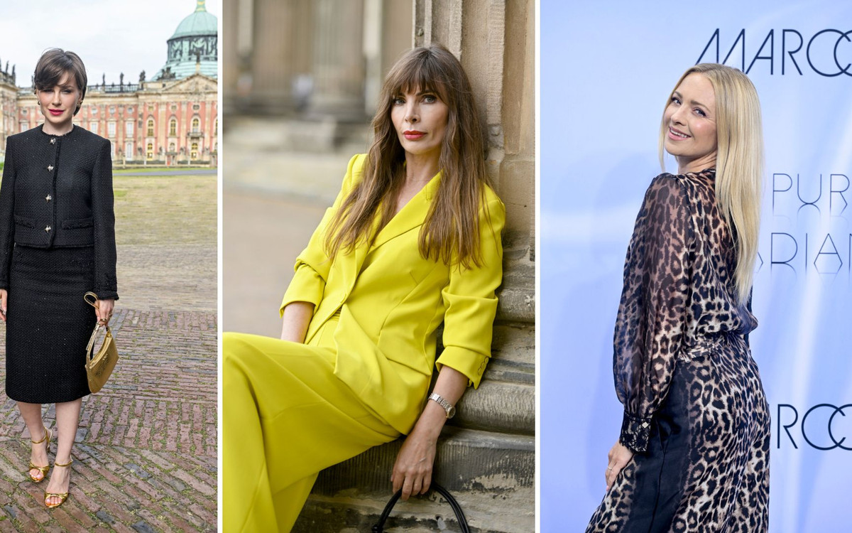 Polskie gwiazdy na pokazie mody w Poczdamie. Anna Maria Sieklucka wygląda jak Jacqueline Kennedy