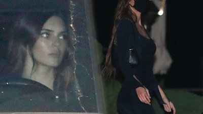 Kendall Jenner w sukience z głębokim dekoltem spotkała się z Caitlyn. Modelka jest coraz CHUDSZA!