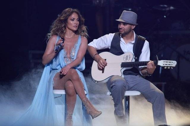 Jennifer Lopez na scenie w Szanghaju