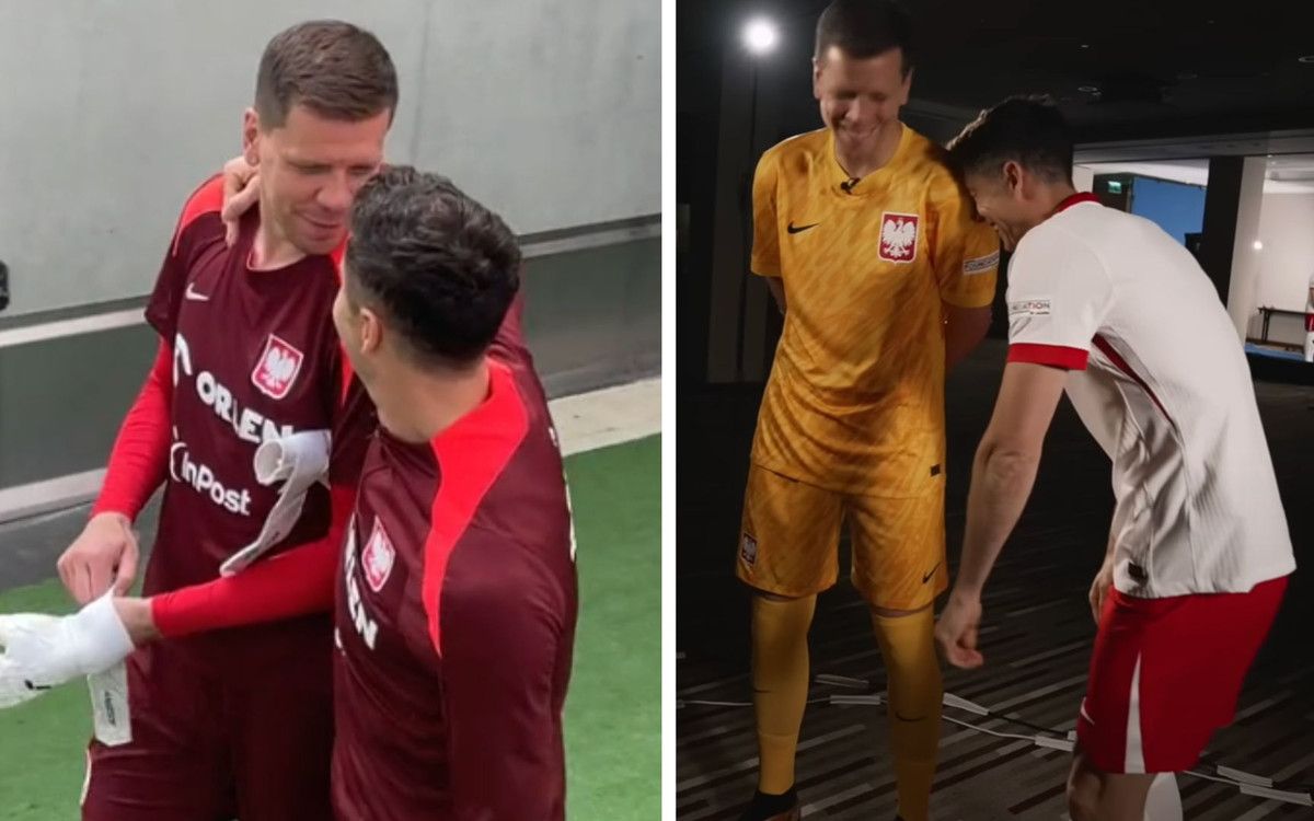 Kibice kochają ten duet, czyli Lewandowski i Szczęsny. Tak zachowują się za kulisami zgupowania