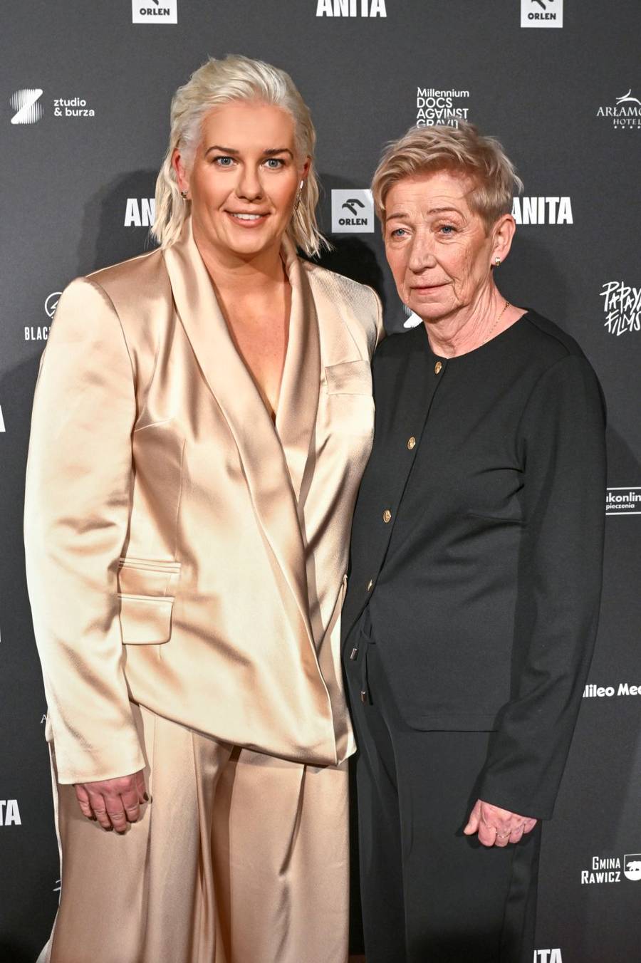 Anita Włodarczyk na premierze filmu z mamą/AKPA
