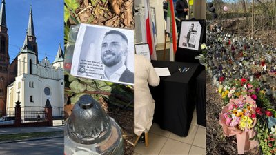 Tak w dniu pogrzebu wygląda miejsce wypadku, w którym zginął poseł Litewka. Serce pęka