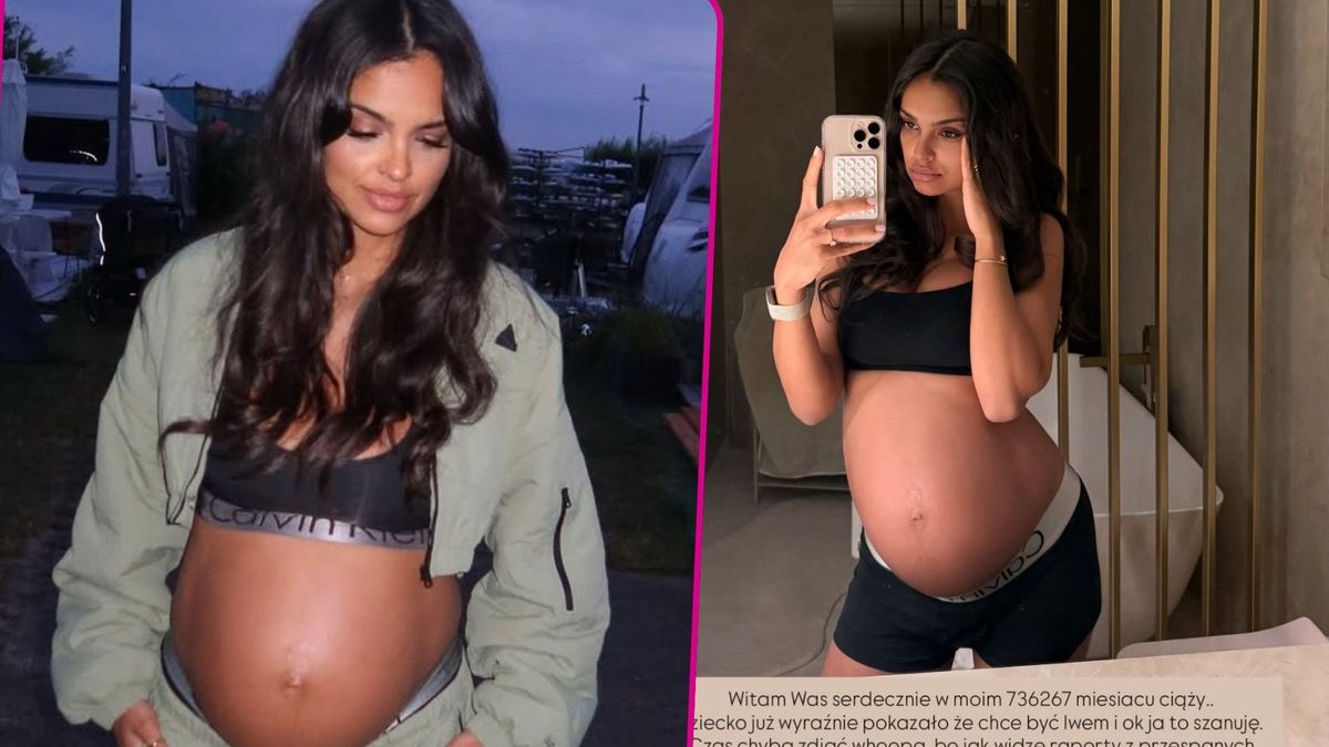 Klaudia El Dursi w 40. tygodniu ciąży