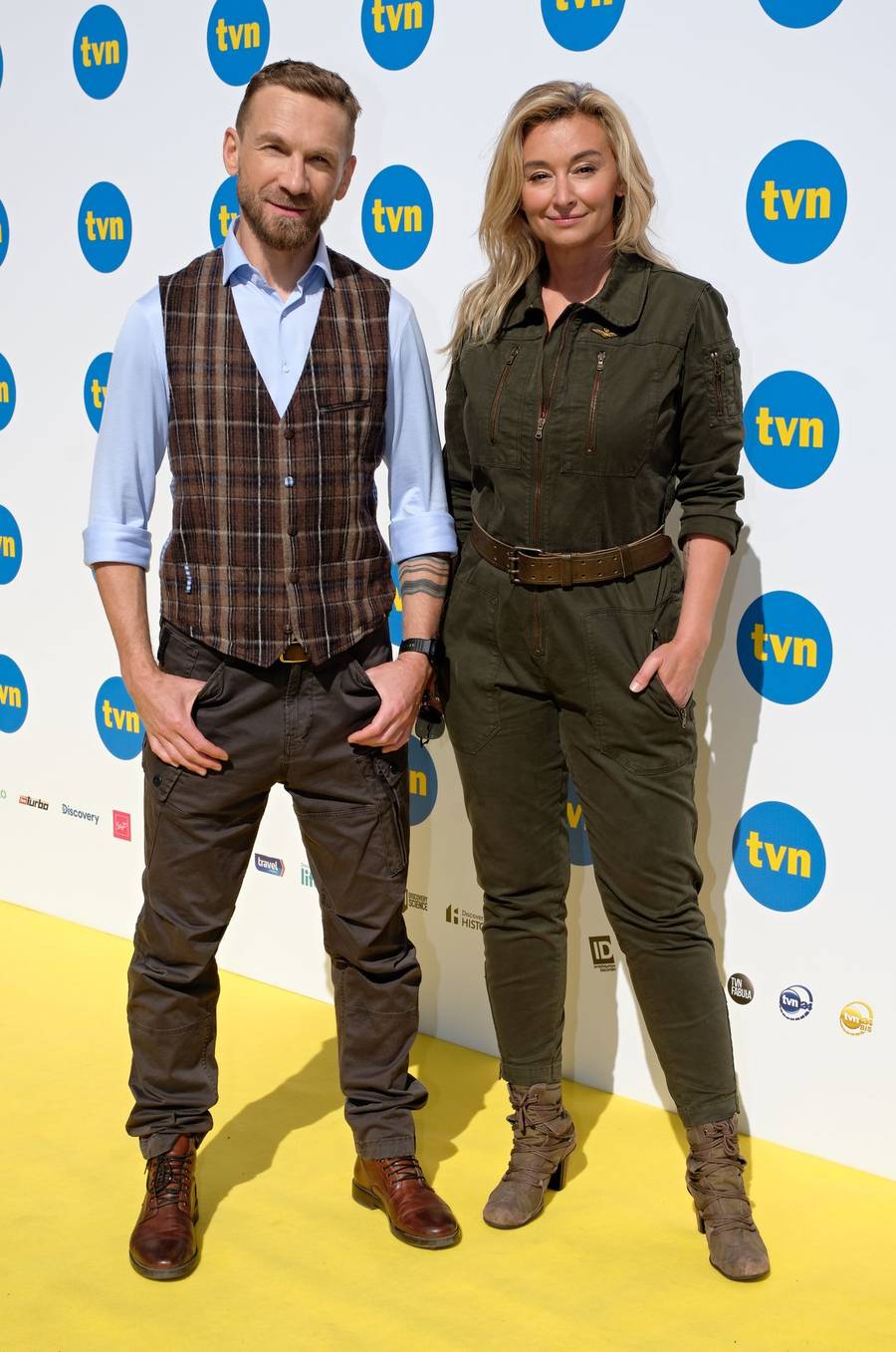 Przemek Kossakowski i Martyna Wojciechowska na ściance