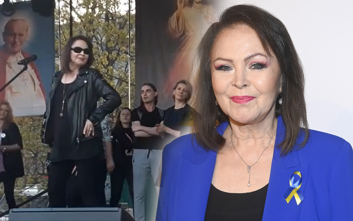 SZOK! Izabela Trojanowska zaśpiewała o ORGAZMIE na tle obrazów z Jezusem i Janem Pawłem II