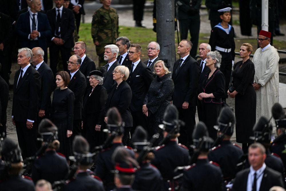 Karol Nawrocki na pogrzebie króla Haralda V fot. Dylan Martinez / Reuters / Forum