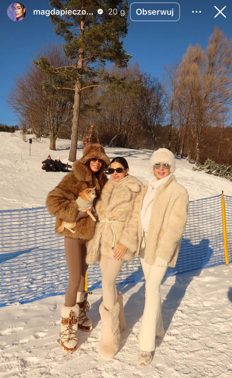 Rozenek relacjonuje górski wypad, fot. Instagram