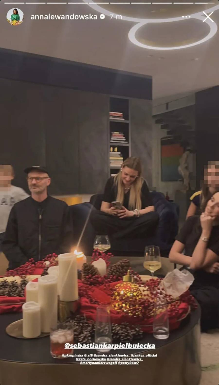 Lewandowscy zorganizowali świąteczną imprezę fot. Instagram