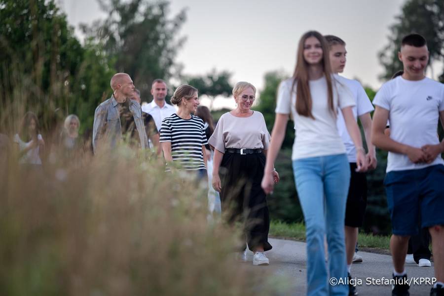 Marta Nawrocka na spotkaniu z Litwinami, fot. Instagram