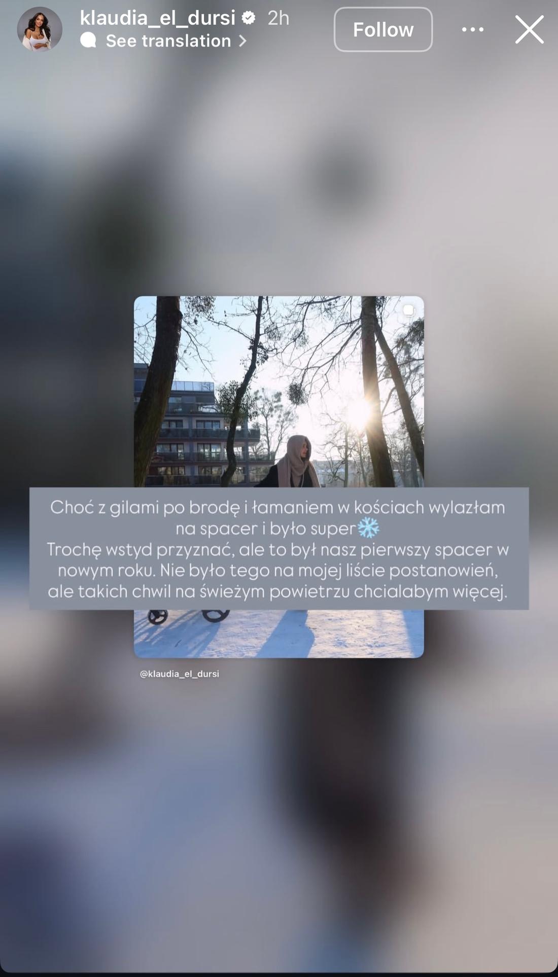 Klaudia El Dursi z córką Carmen, fot. Instagram