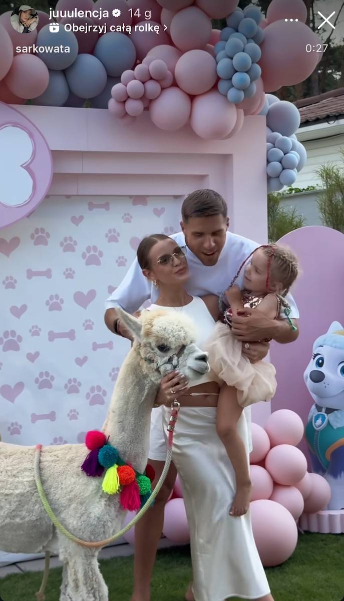 Jan Bednarek wyprawił bajkowe urodziny córki. Była też Marina Łuczenko…