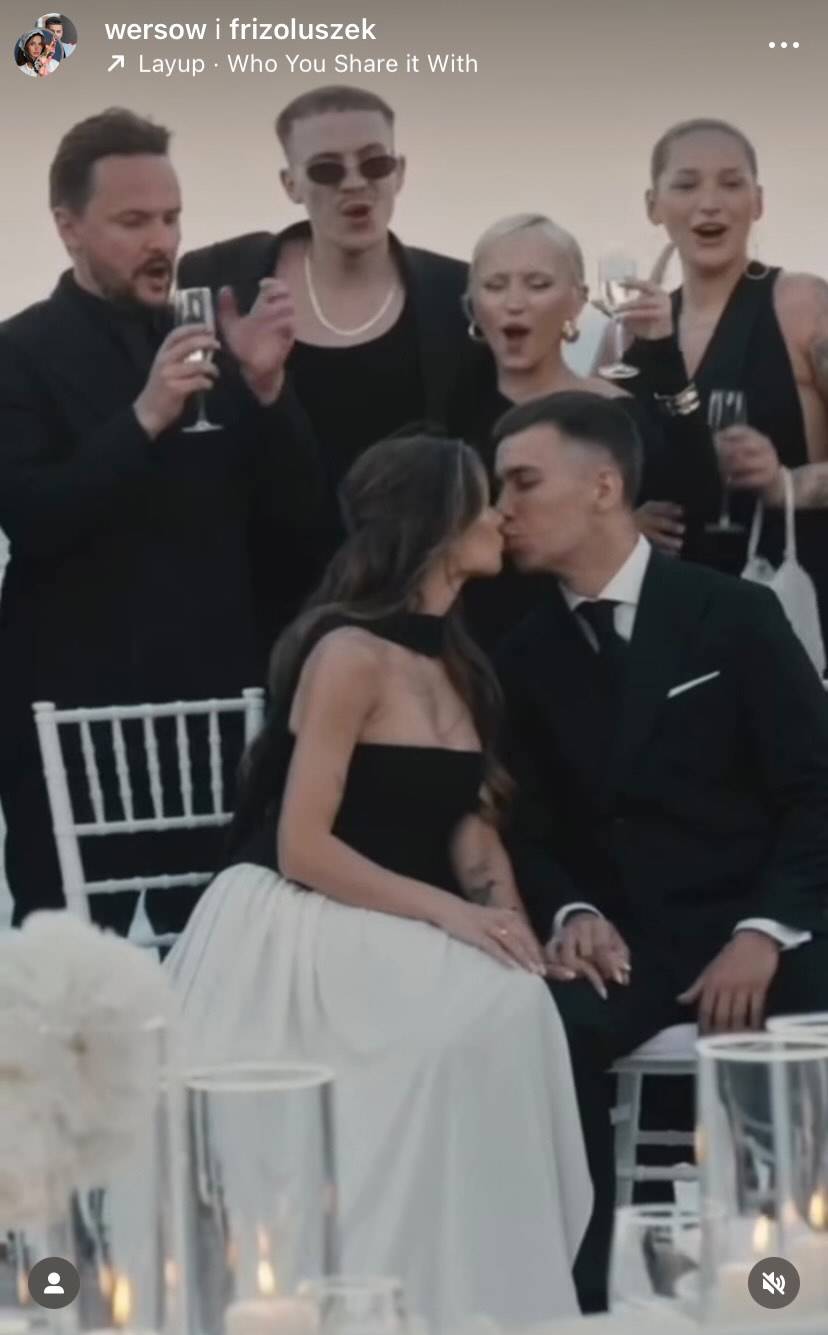 Wersow pokazała kolejne kadry z wesela. Tym razem odsłoniła kulisy kolacji przedślubnej (WIDEO)