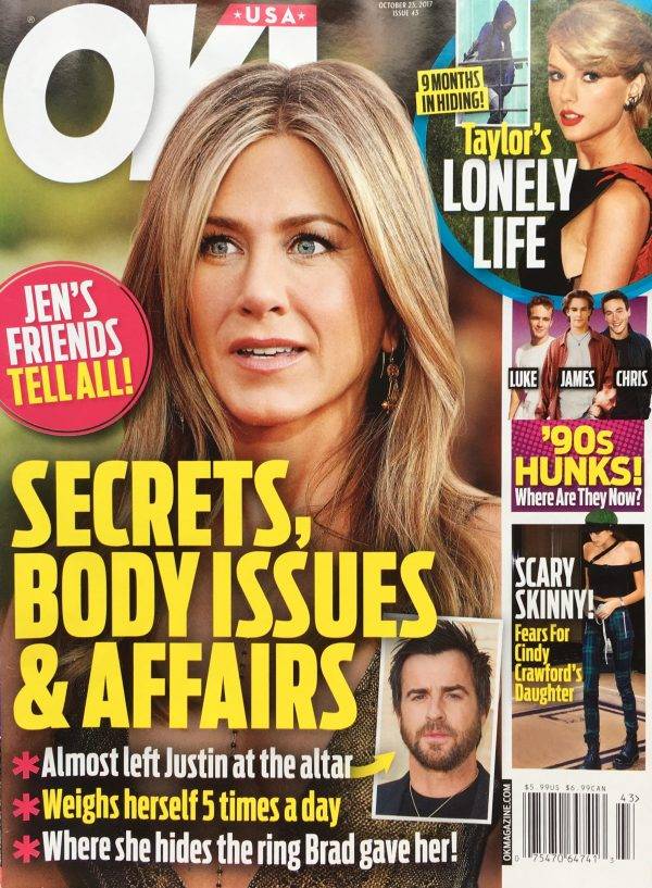 Jennifer Aniston ma problem. Na wagę wchodzi 5 razy dziennie